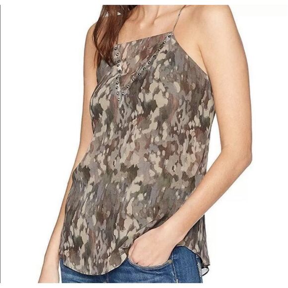 Haute Hippie Silk No Regrets Camo Camisole size medium - Picture 3 of 16